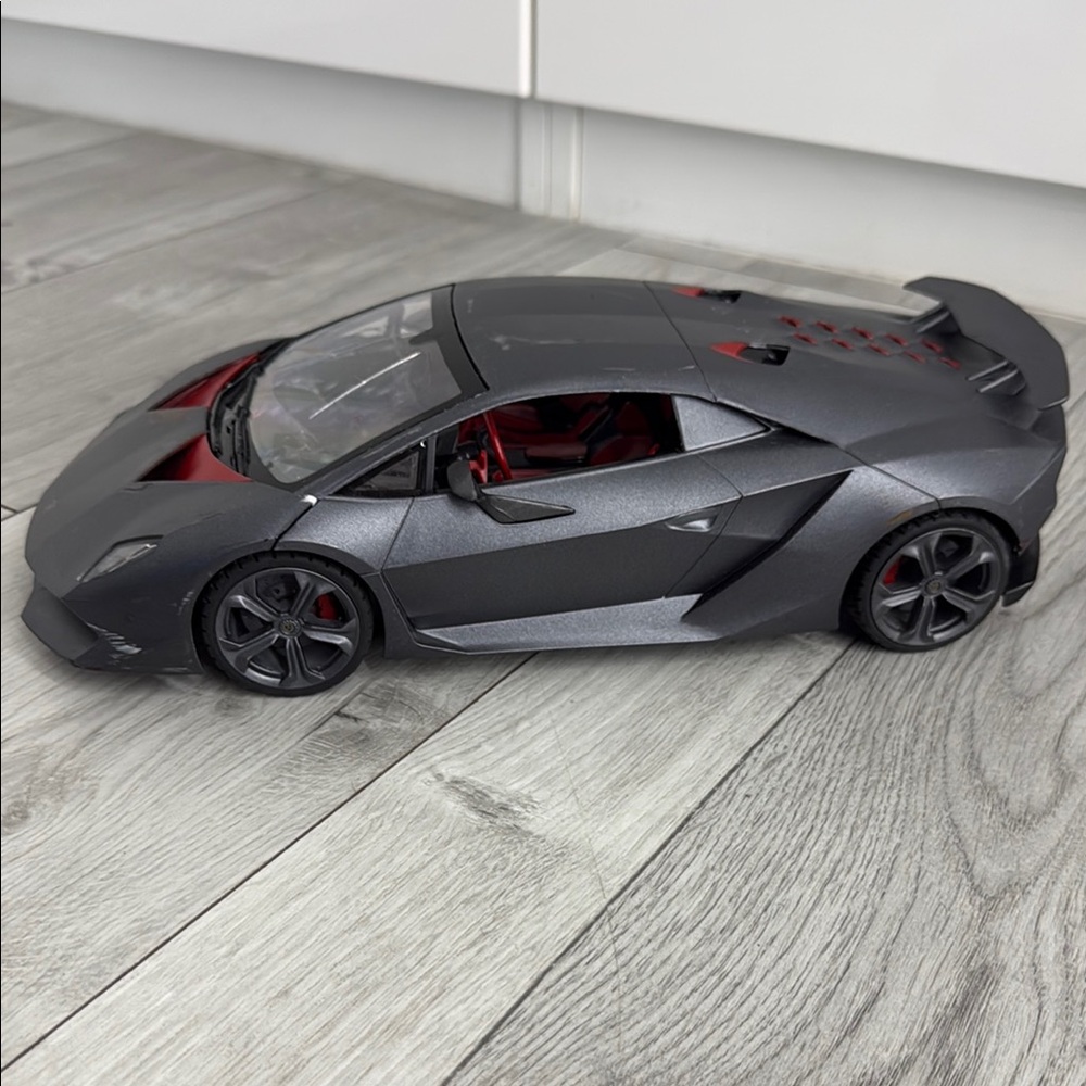 Lamborghini Gray and Red Toy Car. No remote and pre-loved